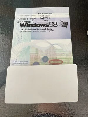 Microsoft WINDOWS 98 COMPAQ Book only Getting Started w/product key Used - Image 1 of 3