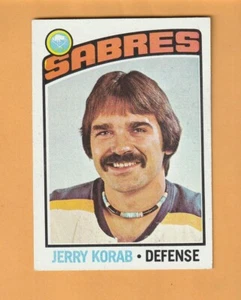 Jerry Korab Buffalo Sabres 1976-77 Topps #27 7A - Picture 1 of 2