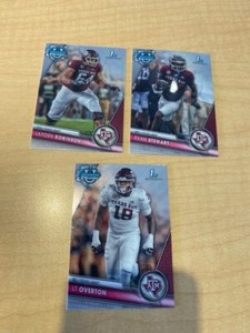 2023 Bowman U Chrome 1st Bowman Layden Robinson + LT Overton + Evan Stewart TAMU