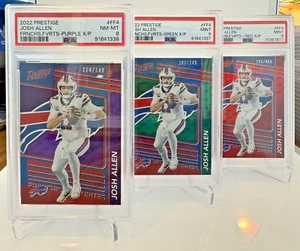2022 Panini Prestige Josh Allen #FF-4 Set (3 Cards), PSA, *See Description* - Picture 1 of 9