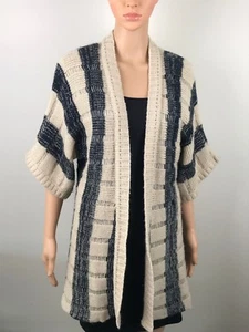 Just Jeans Short Sleeve Long Vest Coat Wrap Cardigan Size XS - Picture 1 of 6