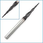 R0.25 x 3.175mm Shank HRC45 Carbide Ball Nose Tapered Taper End Mill Drill Bit