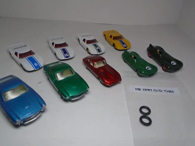 NEW MATCHBOX 11MM O/D GREY PLASTIC TIRES!  FITS #'S  32B JAGUAR XKE 1 SET OF 4 - Image 1 of 2