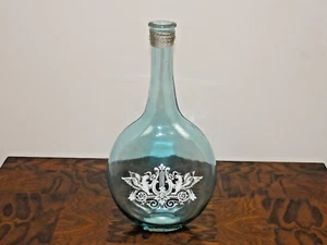 14.5"x7" IMAX Light Blue Glass Vase - Picture 1 of 3