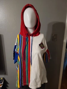 Hip Hop TRENDS Clothing Multicolor Short Sleeve Hoodie Vintage Size M READ - Picture 1 of 9