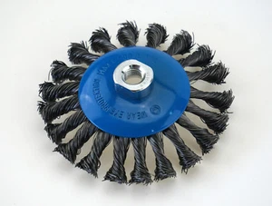 3 Kegelbürsten Ø 125mm M14 Winkelschleifer Drahtbürste Schleifbürste Stahlbürste - Bild 1 von 5