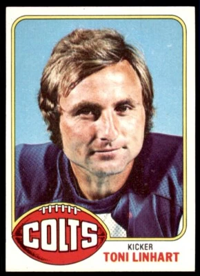 1976 Topps Toni Linhart Football Card Baltimore Colts #209 - Image 1 of 2