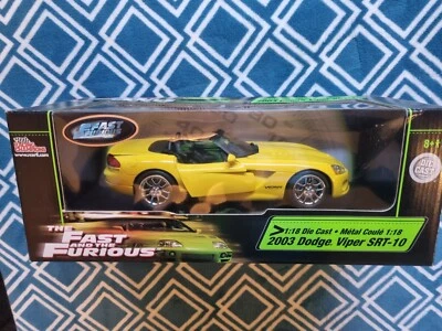 2003 Dodge Viper SRT-10 2 Fast 2 Furious 1:18 Racing Champions - Image 1 of 4