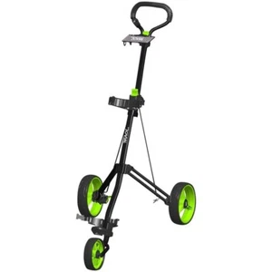 Jovial Foldable 3-Wheel Golf Push Cart - New Deluxe Scorecard Holder - Black - Picture 1 of 7