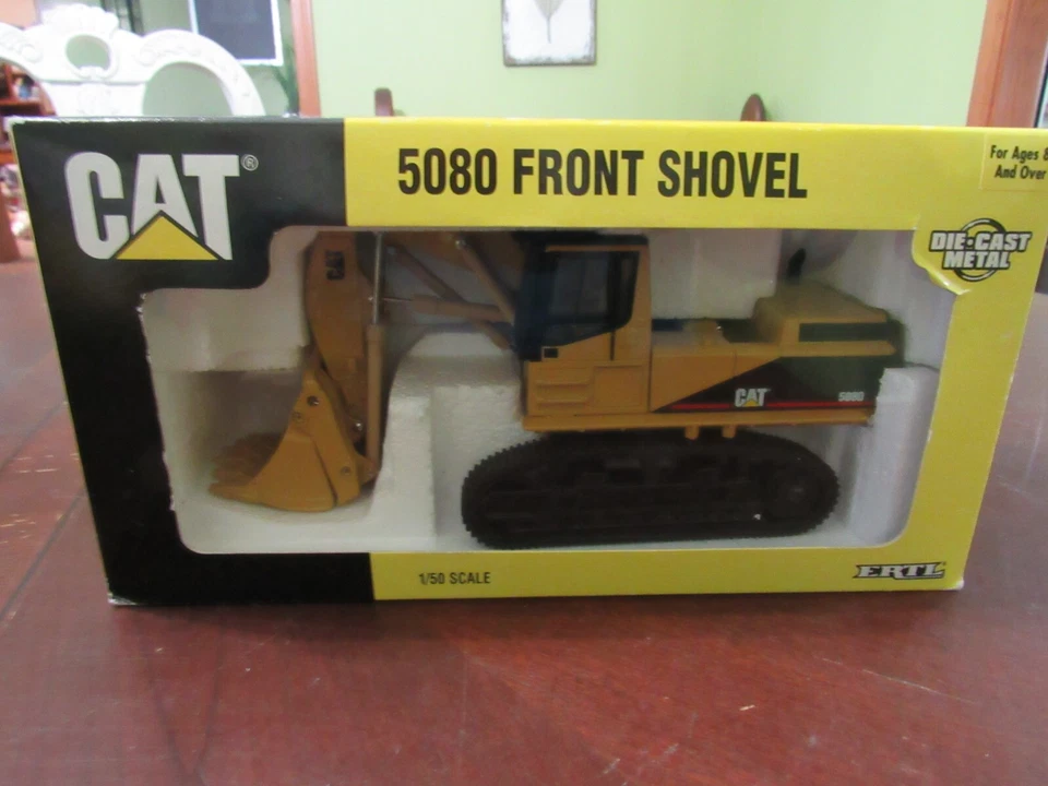 ERTL 1/50 SCALE CAT 5080 FRONT SHOVEL - NIB - NEVER DISPLAYED - Image 1 of 4