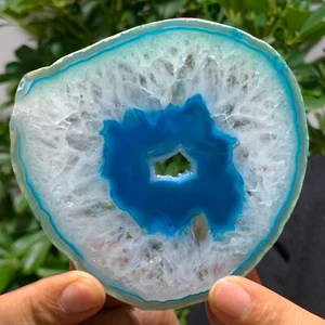 104G Natural Beautiful Agate Geode Druzy Slice ExtraLarge Gemstone - Picture 1 of 14