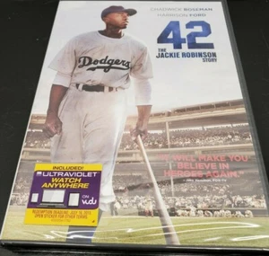 42 The Jackie Robinson Story DVD - NEW - Chadwick Boseman - Harrison Ford - Picture 1 of 4