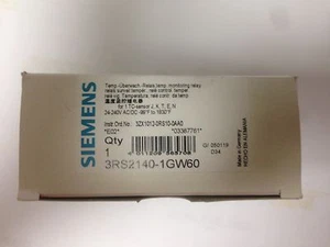 Relé de monitoreo de temperatura Siemens 3RS2140-1GW60 nuevo en caja - Imagen 1 de 3