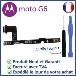 NAPPE INTERNE DES BOUTONS POWER ON OFF ET VOLUME + - DU MOTOROLA MOTO G6 - Photo 1 sur 4