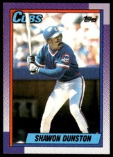 1990 Topps Shawon Dunston Chicago Cubs #415