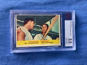 1958 Topps #321 Ted Kluszewski/Ted Williams Beckett BVG 5.5 TOP KLASSIKER - Bild 1 von 4