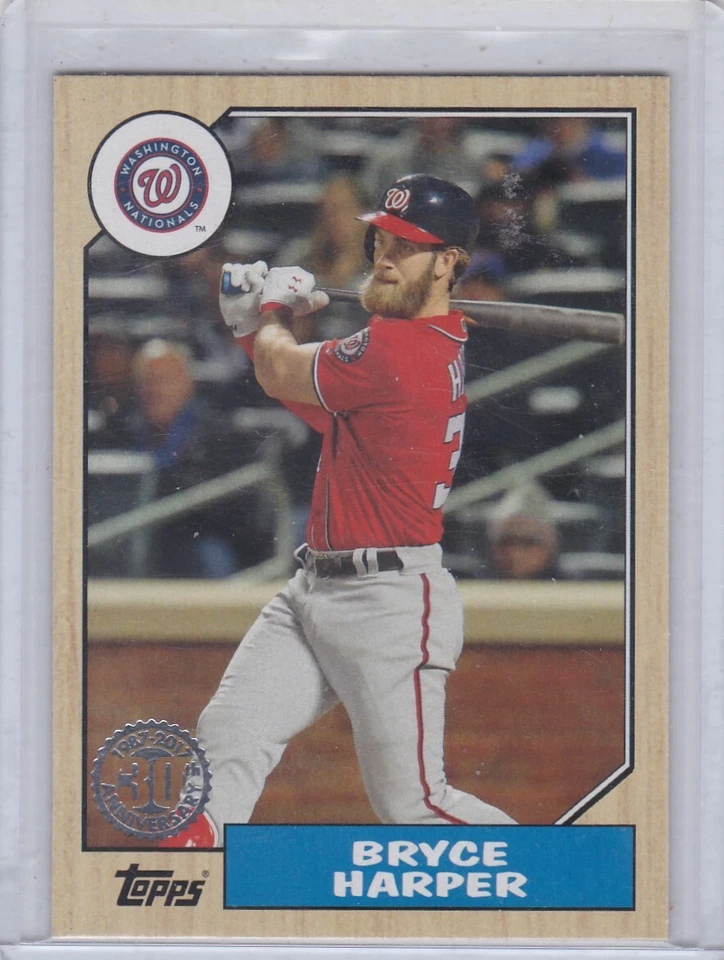 2017 Topps Update Series 1987 Bryce Harper #US87-1-NM-MT - Image 1 of 1