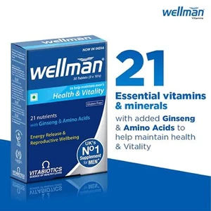 Wellman Health & Energy Release & Reproductive Overall Wellbeing (30 Tablets) - Picture 1 of 6