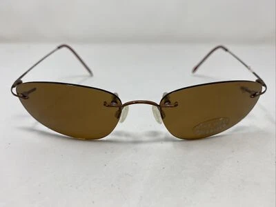 Nine West Polarized P37 Cultured 137 55-17-135 Brown Metal Sunglasses Frame A199 Foto 1 de 4