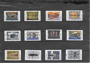 FRANCE 2020.ANIMAUX DU MONDE.SERIE COMPLETE DE 12 TIMBRES AUTOADHESIFS OBLITERES - Imagen 1 de 1