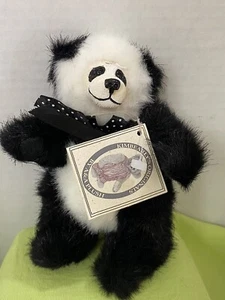 Kimbearly Originals Panda Bear Ping 19116 Resin Face Retired Black & White  - Bild 1 von 7