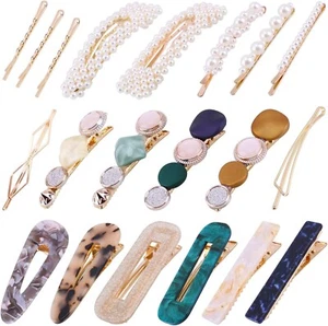 20Pcs Hair Clips -Fashion Pearls Hair Barrettes-Styling Tools Hair Accessories - Picture 1 of 8
