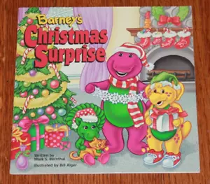 Vintage Barney's Christmas Surprise Paperback Book B.J. Baby Bop 1996 purple - Bild 1 von 5