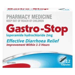 Gastro-Stop Effective Diarrhoea Relief 12 Capsules Help Digestive System - Picture 1 of 1