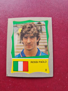 FOOTBALL REYAUCA 1986 #8 PAOLO ROSSI Italy mexico world cup trade card sticker