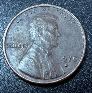1978 D Lincoln Memorial USA 1 Cent 1c one Penny Double Die Error - Picture 1 of 7