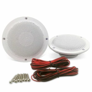 Herdio 4" 160W Marine Ceiling Speakers Boat Golf Cart UTV ATV RZR Stereo System - Picture 1 of 12
