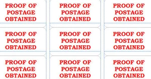 500 PRUEBA DE PUBLICACIÓN OBTENIDA Etiquetas Pequeñas Pegatinas Autoadhesivas Correo Impreso - Imagen 1 de 1