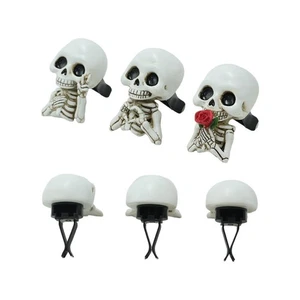 3 PCS  Skull Air Vent Clips Decoration Skull Car Air Fresheners Vent Clips UK O* - Picture 1 of 18