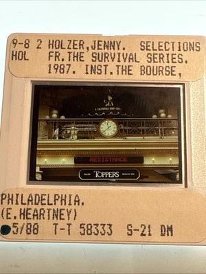 Jenny Holzer “serie de supervivencia” arte conceptual diapositiva de 35 mm Foto 1 de 2