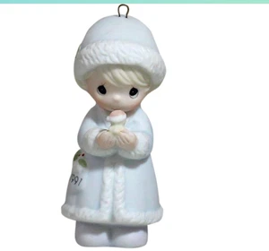 Precious Moments May Your Christmas Be Merry 1991 Ornament Sammler Kind Liebe - Bild 1 von 4