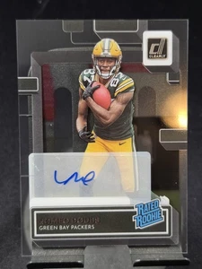 2022 Panini Clearly Donruss Romeo Doubs Auto Rated Rookie #85 Green Bay Packers - Bild 1 von 15