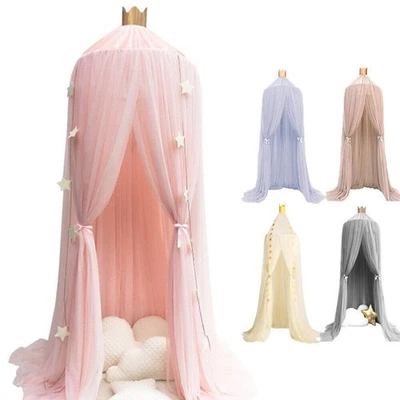 Betthimmel Kinder Baby Mädchen Baldachin Moskitonetz Deko Mückennetz Fliegennetz - Bild 1 von 4