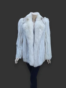 Blue Fox Jacket -Large - Picture 1 of 7