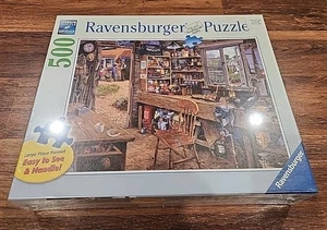 RAVENSBURGER PUZZLE - 500 Pieces - DAD'S SHED - Large Piece Format - 27"x 20" - Picture 1 of 3