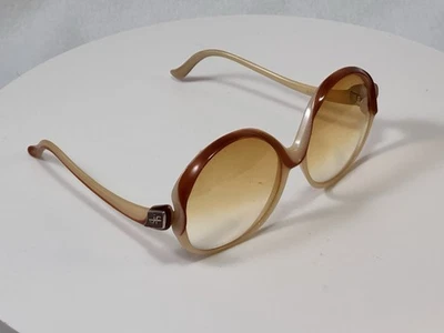 Big Round JACQUES FATH Sunglasses Vintage Orig 70s France Retro Disco Costume - Image 1 of 4
