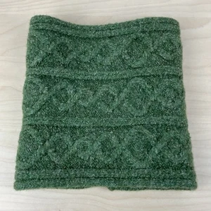Walker & Hawkes Ireland 100% Merino Wool Green Infinity Scarf Neck Warmer Gaiter - Picture 1 of 9