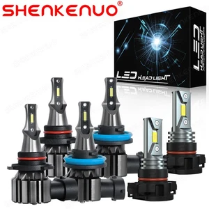 LED Headlight + Fog Light Bulbs Set For 2007-2011 2012 2013 GMC Sierra 1500 2500 - Picture 1 of 14