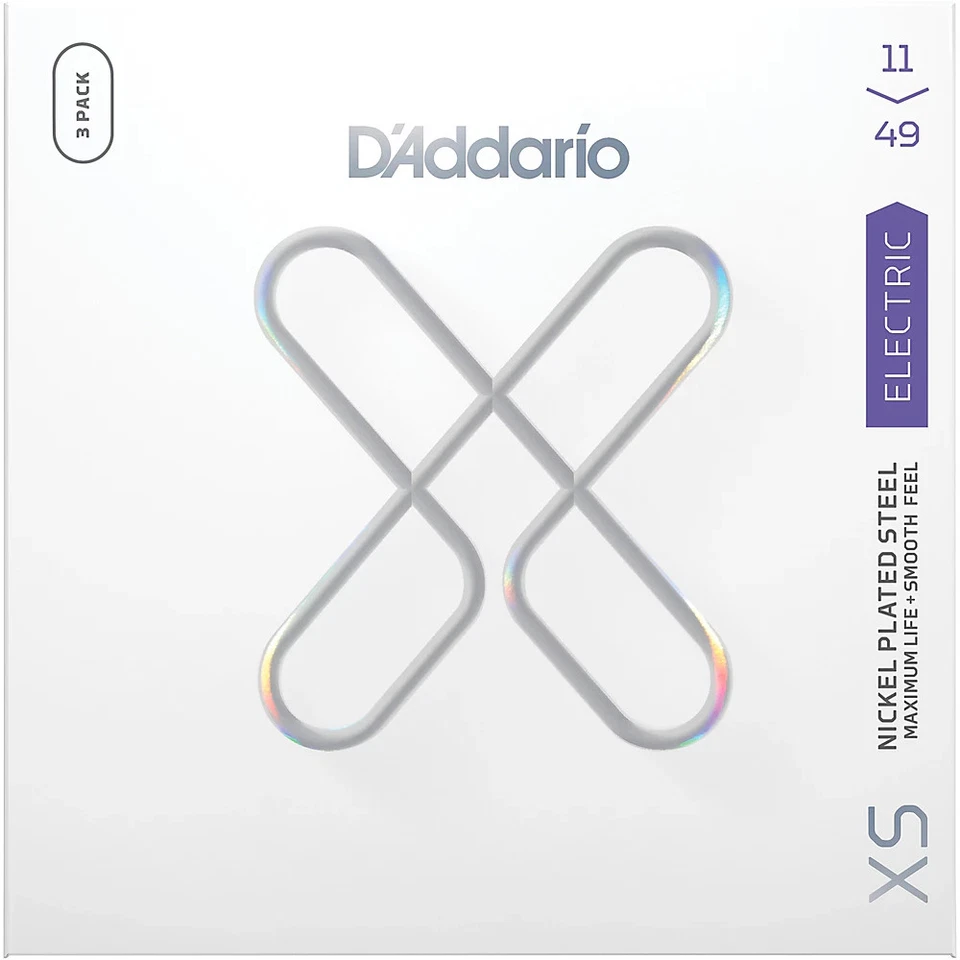 Cuerdas para guitarra eléctrica D'Addario XS recubiertas de níquel - Paquete de 3 11 - 49 Foto 1 de 1
