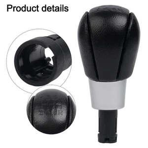 For Volvo 6 Speed Gear Shift Knob Manual Transmission PU Leather Black - Picture 1 of 18