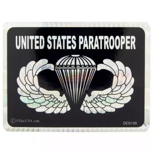 United States Paratrooper Bumper Sticker Laptop Decal Swagger Emblem 2-3/4"X4" - Picture 1 of 1