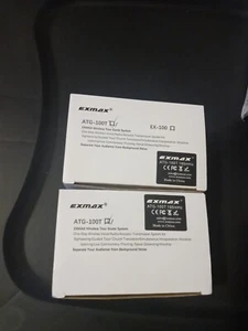 EXMAX® ATG-100T 195 MHz Transmisor de una unidad Sistema de guía turístico inalámbrico Paquete de 2 - Imagen 1 de 2