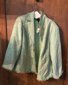 Lane Bryant Green Jacket Size 26 NWT - Picture 1 of 2