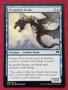 Magic The Gathering ORIGINS SCRAPSKIN DRAKE blue card MTG - Picture 1 of 2