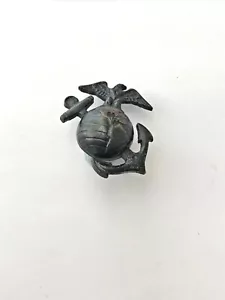 VINTAGE U.S. MARINE CORPS HAT EGA PIN. Eagle Globe Anchor. Ballou screw tack pin - Picture 1 of 7