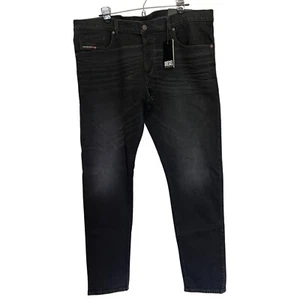 Diesel Tepphar-X Slim Fit Low Waist Slim Leg Black Denim Jeans Mens Sz 38x32 NWT - Picture 1 of 17